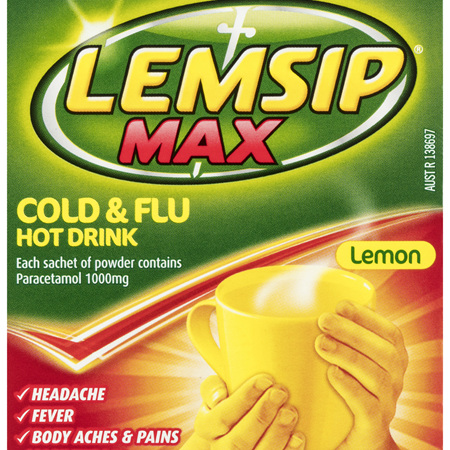 Lemsip Max Cold & Flu Hot Drink Lemon, 10 Pack