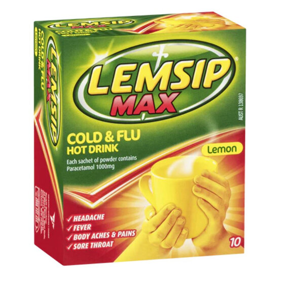 Lemsip Max Cold & Flu Hot Drink - Lemon Flavour