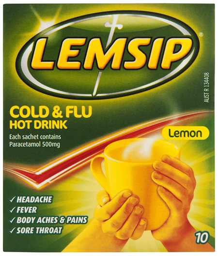 Lemsip Original Cold & Flu Hot Drink 10 Pack