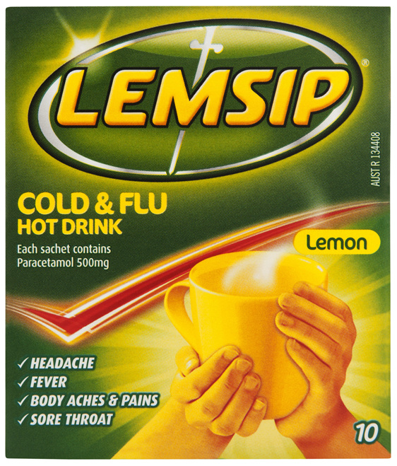 Lemsip Original Cold & Flu Hot Drink 10 Pack