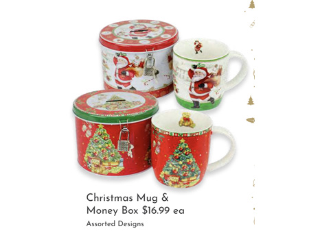 LG Mug & Money Box Santa