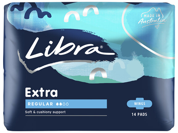 Libra Extra Pads Regular with Wings 14 pack