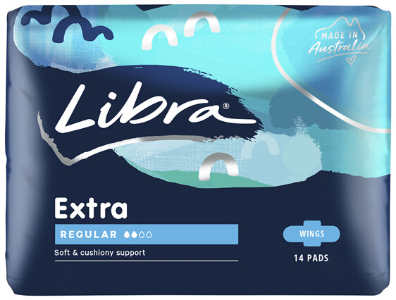 Libra Extra Pads Regular with Wings 14 pack