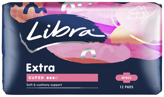 Libra Extra Pads Super with Wings 12 pack
