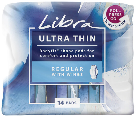 Libra Ultra Thin Pads Regular with Wings 14 pack