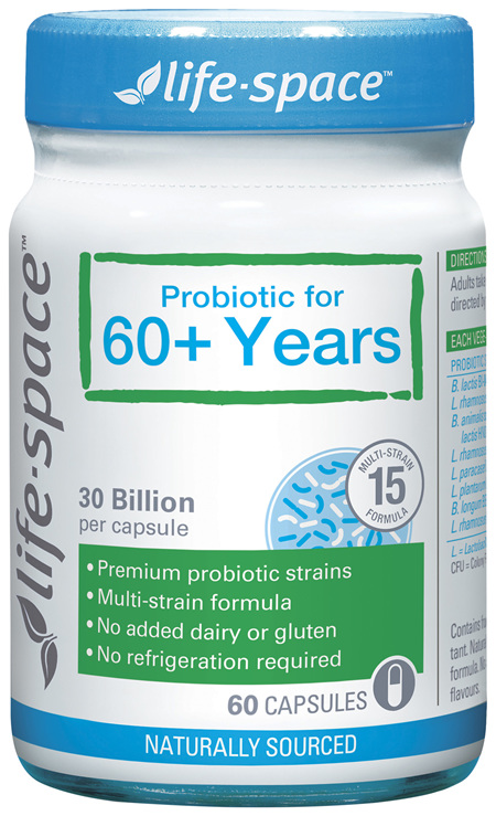Life-Space Probiotic for 60+ Years 60 Hard Capsules