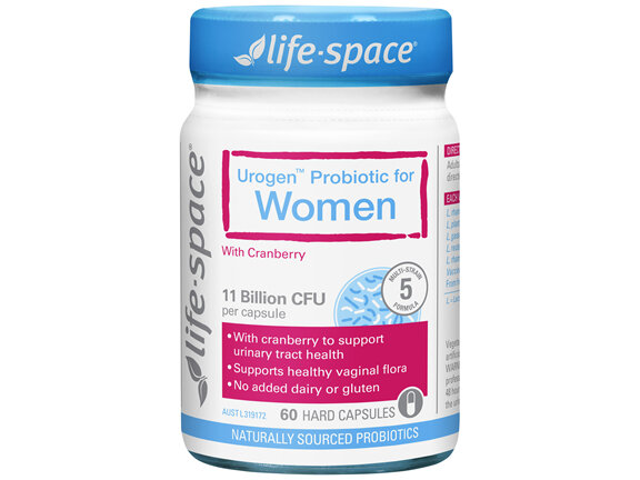 Life-Space Urogen™ Probiotic for Women with Cranberry 60 Hard Capsules