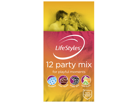LifeStyles Party Mix Condoms 12 Pack