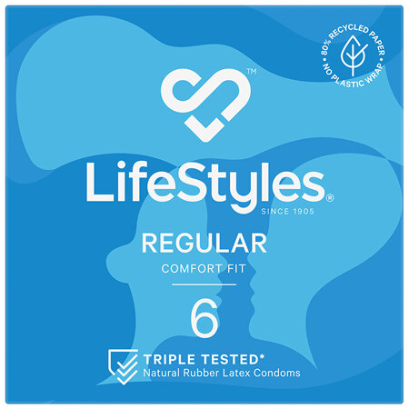 LifeStyles® Regular Condoms 6 Pack