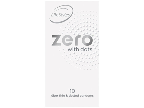 LifeStyles Zero with Dots Condoms 10 Pack