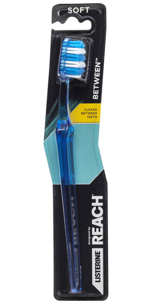 Listerine Designed By Reach Toothbrush Between Soft 1 Pack