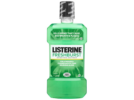 Listerine FreshBurst Antibacterial Mouthwash 1L