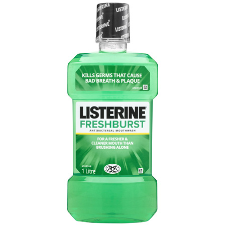 Listerine FreshBurst Antibacterial Mouthwash 1L