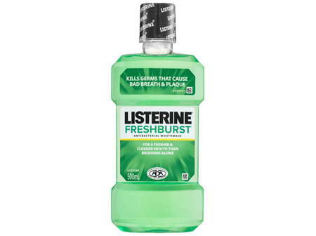 Listerine Freshburst Antibacterial Mouthwash 500mL