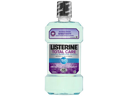 Listerine Total Care Sensitive Antiseptic Mouthwash 500mL