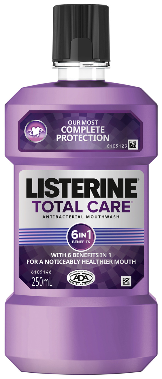 Listerine Total Care Zero Alcohol 6 in 1 Mouthwash 250mL