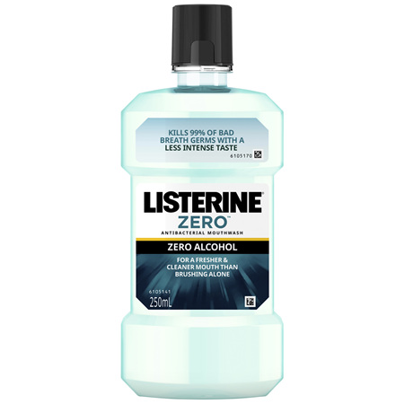 Listerine Zero Alcohol Mouthwash 250mL