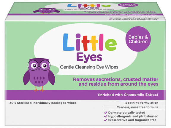 Little Eyes Gentle Cleansing Eye Wipes 30 Pack