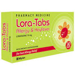 LORA-TABS Allergy & H/Fever 10mg 30