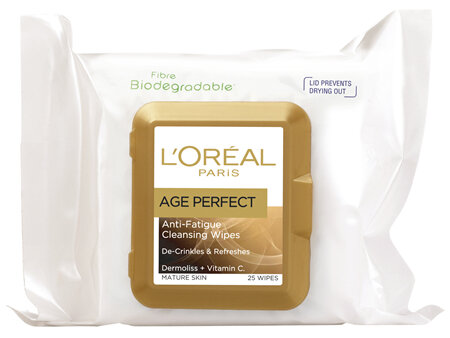 L'Oréal Paris Age Perfect Anti-Ageing Cleansing Face Wipes 25pk