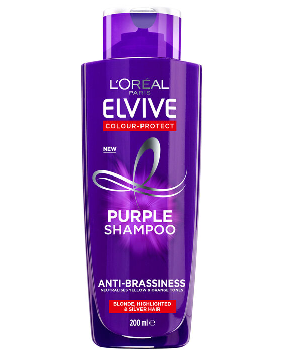 L’Oréal Paris Elvive Anti-Brassiness Purple Shampoo For Highlighted, Blonde And Grey Hair