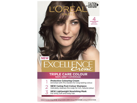 L'Oréal Paris Excellence Creme Hair Colour, 4 Dark Brown