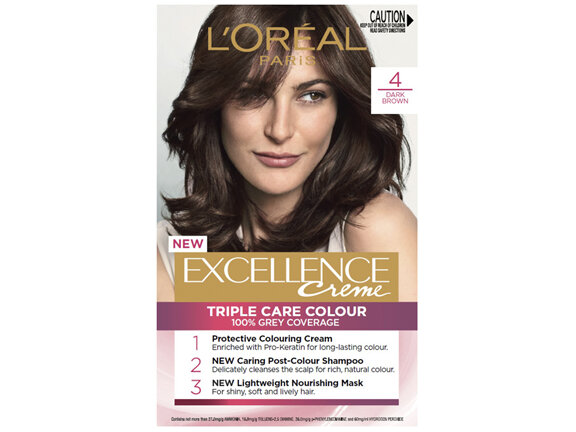 L'Oréal Paris Excellence Creme Hair Colour, 4 Dark Brown