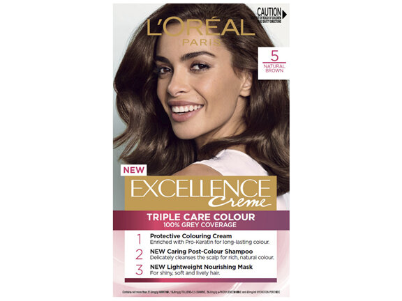 L'Oréal Paris Excellence Creme Hair Colour, 5 Brown