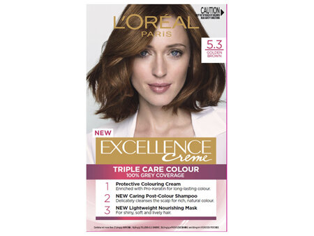 L'Oréal Paris Excellence Crème Permanent Hair Colour - 5.3 Golden Brown