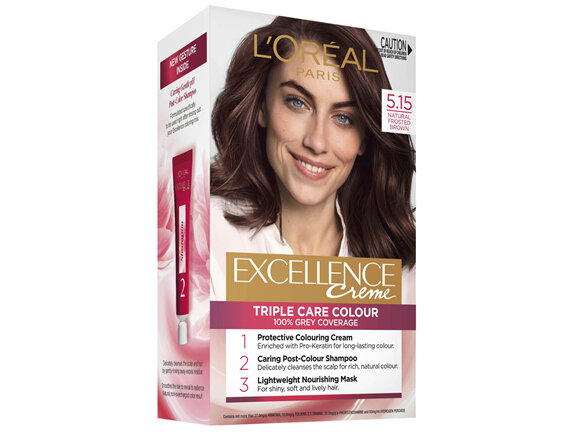 L'Oréal Paris Excellence Crème Permanent Hair Colour - 5.15 Natural Frosted Brown