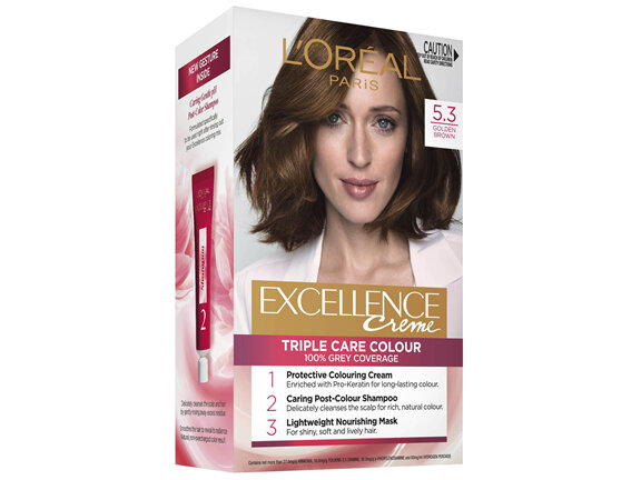 L'Oréal Paris Excellence Crème Permanent Hair Colour - 5.3 Golden Brown