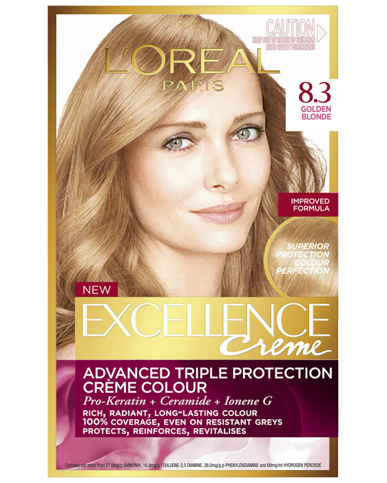 L'Oréal Paris Excellence Permanent Hair Colour  Golden Blonde (100%  Grey Coverage) - Seaforth Pharmacy