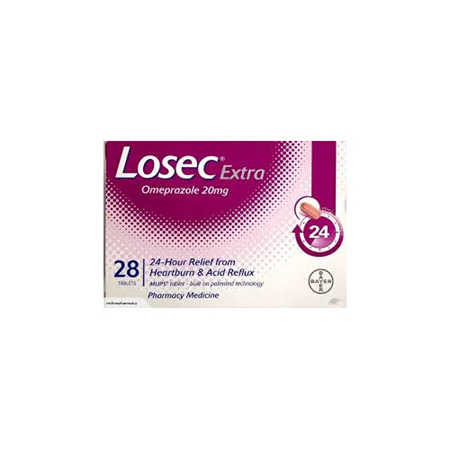 Losec Extra 20mg 28 Tablets