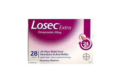 Losec Extra 20mg 28 Tablets