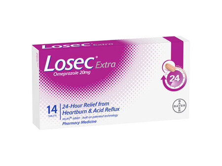 Losec Extra 20mg Tablets 14's