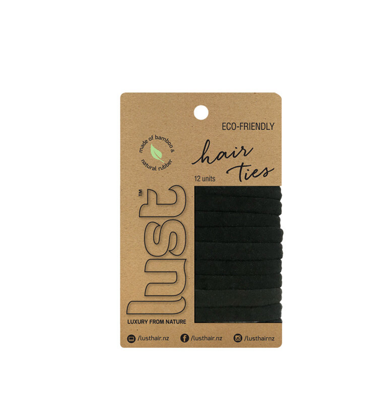 Lust Hair ties. Made from bamboo and natural rubber