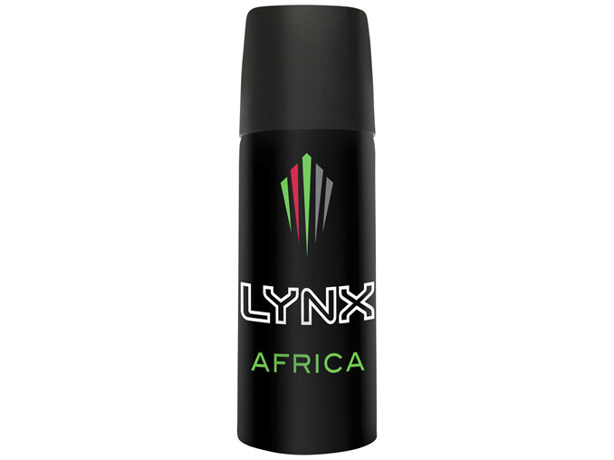 LYNX  Africa the G.O.A.T. of fragrance deodorant to finish your style aerosol bodyspray 48hr
