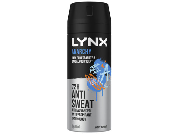 Lynx Antiperspirant Aerosol Anarchy 165mL