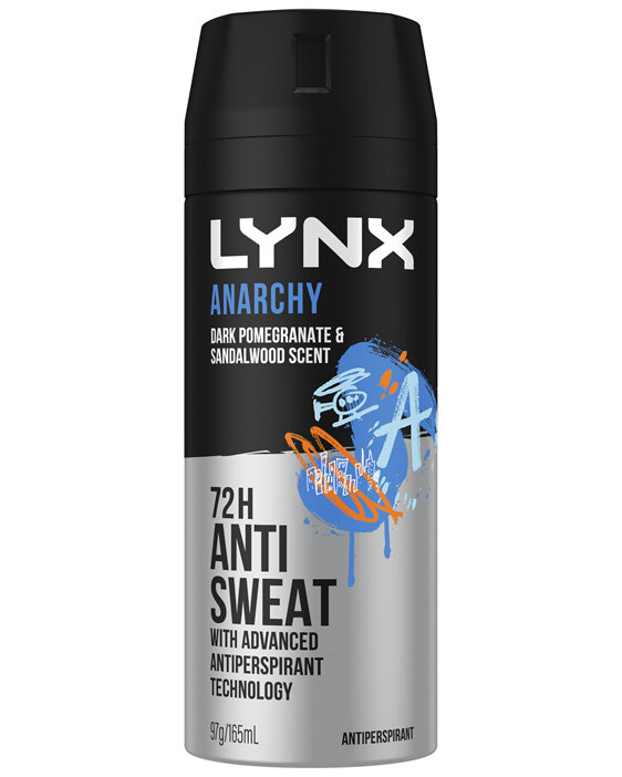 Lynx Antiperspirant Aerosol Anarchy 165mL