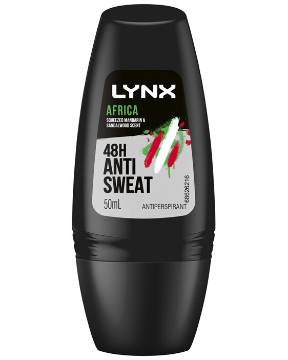 LYNX Antiperspirant Roll On Africa the G.O.A.T. of fragrance 50 ml