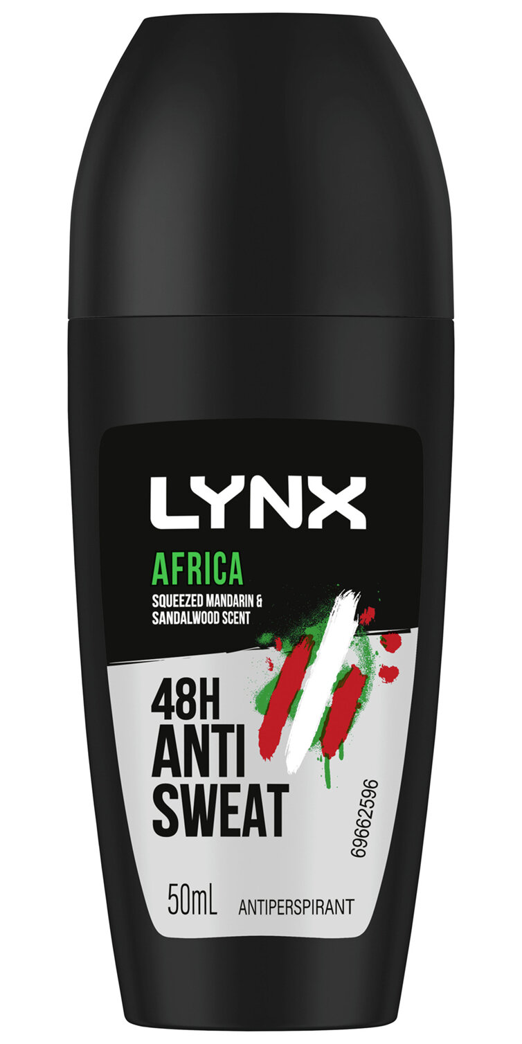 LYNX Antiperspirant Roll On Africa the G.O.A.T. of fragrance 50 ml