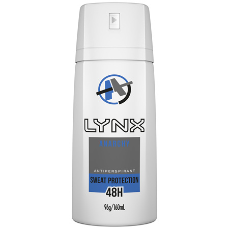 Lynx Men Antiperspirant Aerosol Deodorant Anarchy 160ml