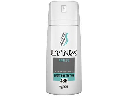 Lynx Men Antiperspirant Aerosol Deodorant Apollo 160ml