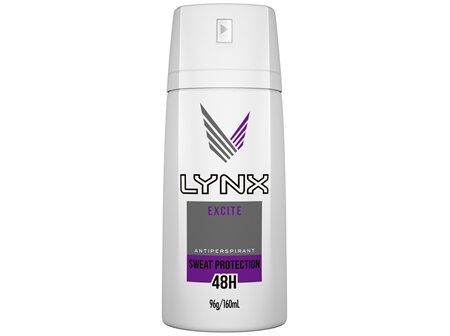Lynx Men Antiperspirant Aerosol Deodorant Dry Excite 160ml