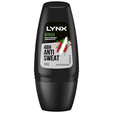 LYNX Men Antiperspirant Roll On Deodorant Africa for up to 48 hours sweat protection 50ml   1