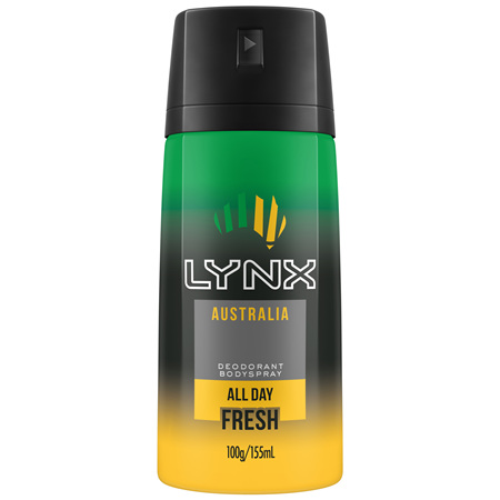 Lynx Men Body Spray Aerosol Deodorant Australia 155ml