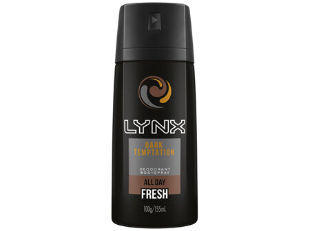 Lynx Men Body Spray Aerosol Deodorant Dark Temptation 155ml