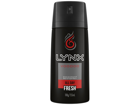 Lynx Men Body Spray Aerosol Deodorant Voodoo 155ml
