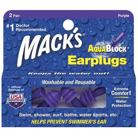 MACKS AQUABLOCK Ear Plugs 2 pair