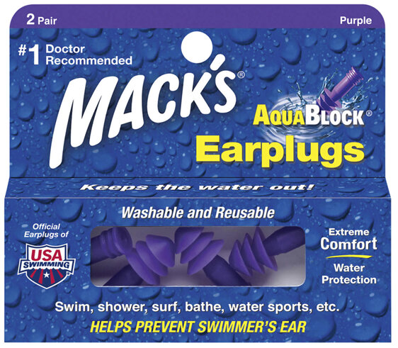 MACKS AQUABLOCK Ear Plugs 2 pair